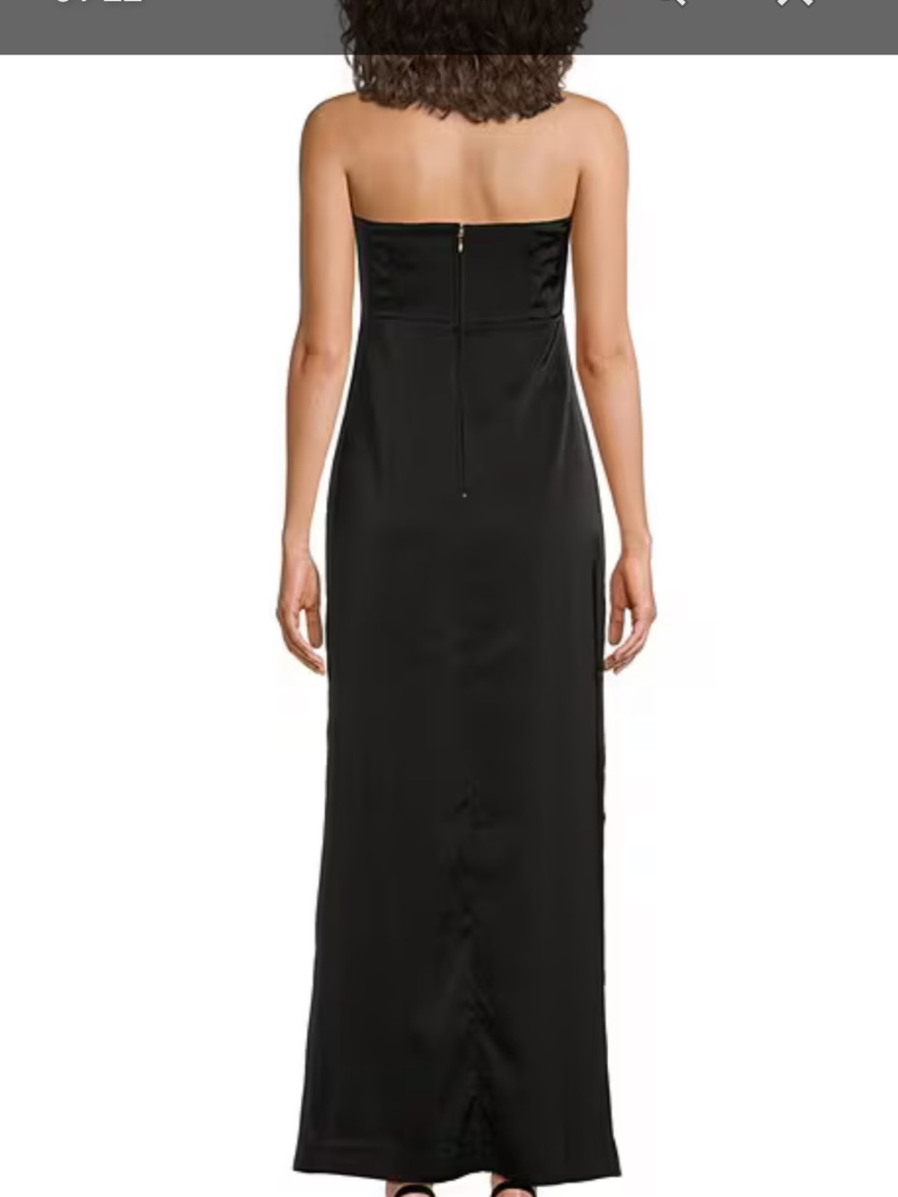 Lilly Pulitzer Black Strapless Maxi Dress with Bow Detail - Picture 6 of 8